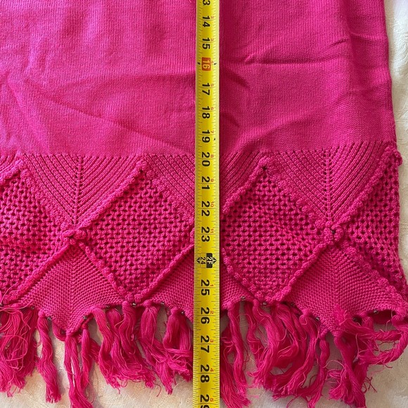 ANTTHONY MARK HANKINS ORIGINAL New 100% Cotton Crochet Fuchsia Sweater, 3X - Picture 11 of 14